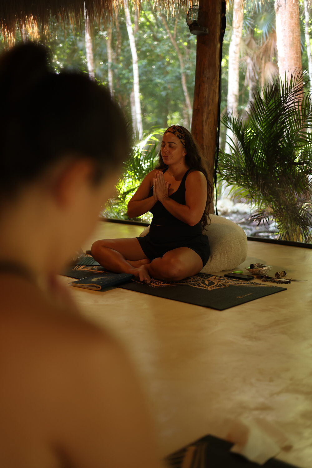 Intimate practice in the Tulum jungle